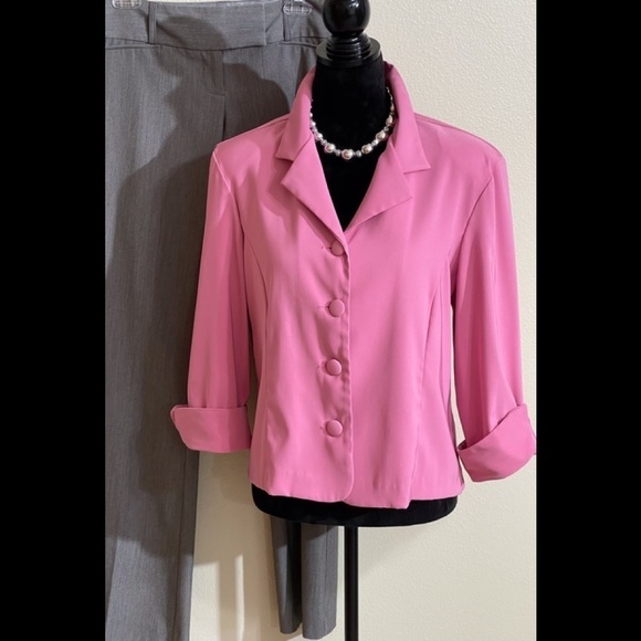 Dress Barn Jackets & Coats Pretty Pink Dress Barn Jacket Sz Lg